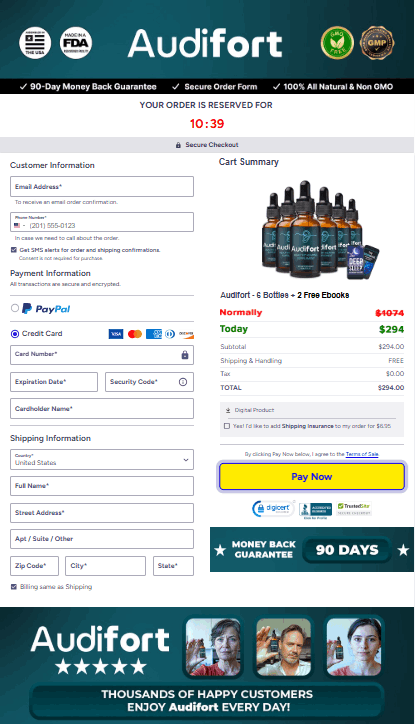Secure Order Form